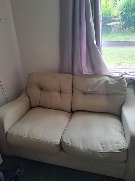 Photo of free 2 seater sofa bed and two cushions (NE39) #1
