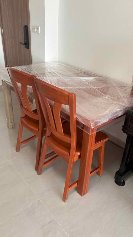 Photo of free Beech wooden table with 5 chairs (YiShun close) #1