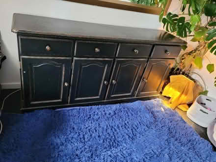 Photo of free Black Wooden Sideboard (Low Water BA11) #1