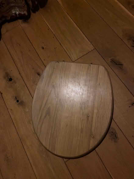 Photo of free wooden toilet seat (Stroud GL5) #1