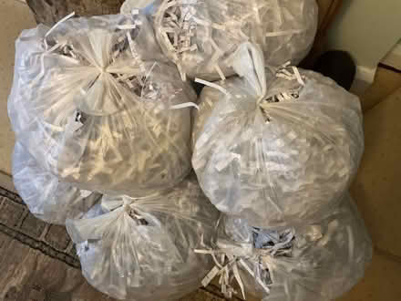 Photo of free Bags of shredded clean paper (Seaford BN25) #1