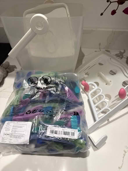 Photo of free Large bag of clothes pegs & box (Eltham SE9) #1