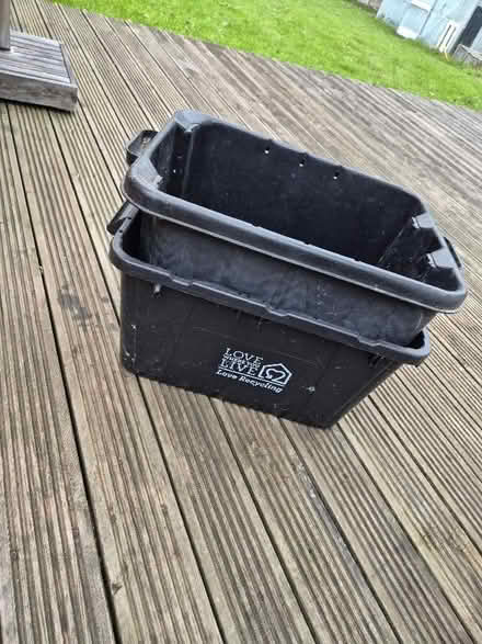 Photo of free 2x plastic boxes. (Harley Shute TN38) #1