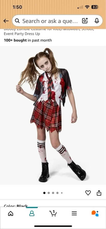 Photo of free Zombie schoolgirl costume (Fort Lee south) #1