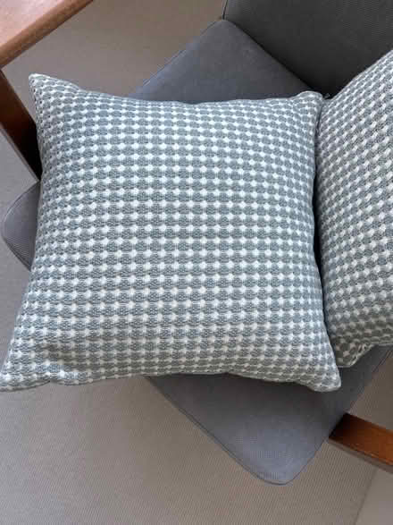 Photo of free 2x John Lewis grey/white cushions (Wimbledon Village SW19) #4