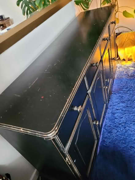 Photo of free Black Wooden Sideboard (Low Water BA11) #2
