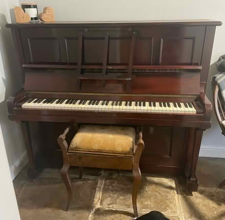 Photo of free Upright piano and stool (LS20 Hawksworth Guiseley) #1