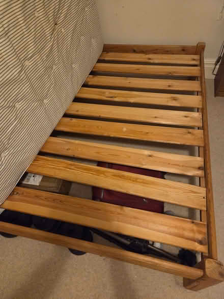Photo of free 4 foot pine bed and mattress (Dulwich SE21) #2