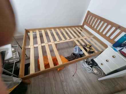Photo of free Double Bed Frame (all slats present!) (Headington Quarry OX3) #1