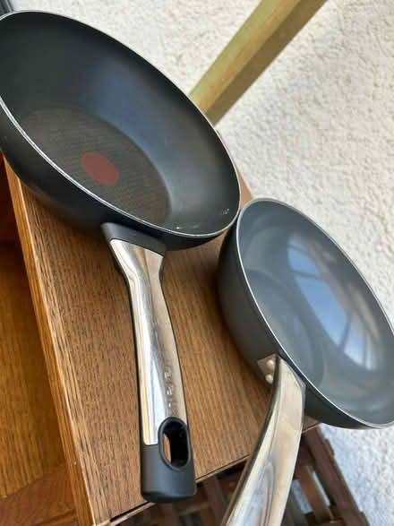 Photo of free Woks / Saucepans (Woodley RG5) #1