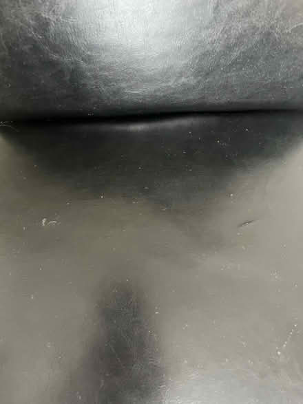 Photo of free Black leather look oak chairs (Welwyn Garden City) #2