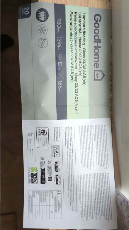 Photo of free Laminate flooring - new (Cramlington NE23) #3