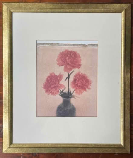 Photo of free framed impressionistic still life floral pictures (Shard End B36) #1