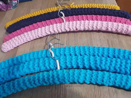 Photo of free Wooden coathangers with knitted covers (Kendal LA9) #1
