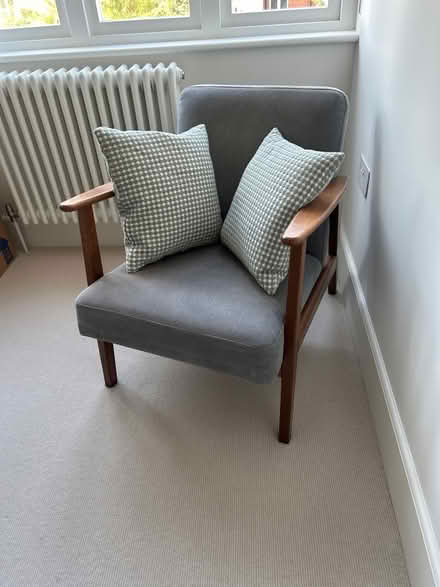 Photo of free 2x John Lewis grey/white cushions (Wimbledon Village SW19) #2