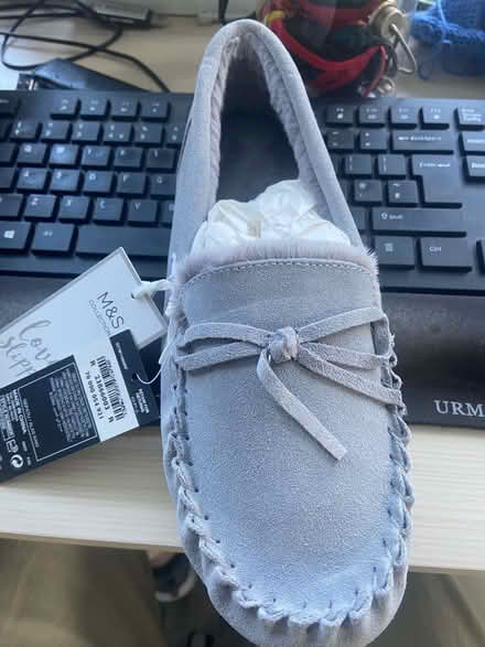 Photo of free Ladies grey slippers (Haywards Heath RH16) #3