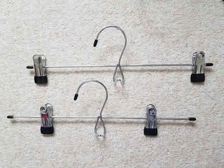 Photo of free Pair of metal clip hangers (Fairview GL52) #1