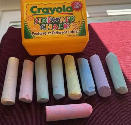 Photo of free Sidewalk Chalk (Cupertino - DeAnza and 280) #1