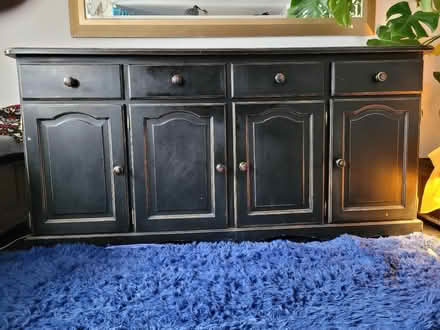 Photo of free Black Wooden Sideboard (Low Water BA11) #3