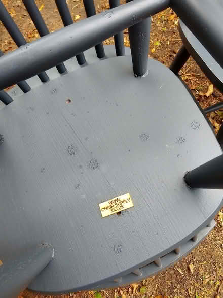 Photo of free Four painted beech kitchen chairs (Bettws-y-crwyn LD7) #3