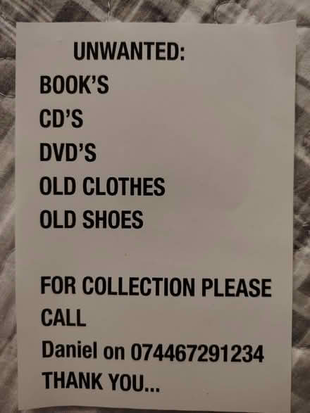 Photo of Books, dvd, CD, clothes, shoes (W3 0AZ) #1