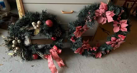 Photo of free Two Christmas Wreaths (Findlay Creek) #1