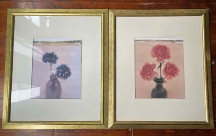 Photo of free framed impressionistic still life floral pictures (Shard End B36) #4