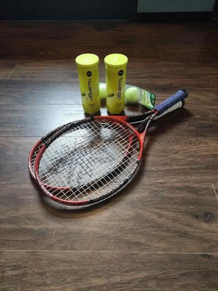 Photo of free Set of tennis rackets and 9 balls (Stroud Green N4) #1
