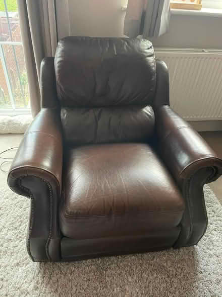 Photo of free Leather electric recliner chair (Chellaston DE73) #1
