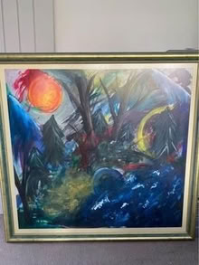 Photo of free Large framed painting (Hook KT9) #1