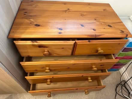 Photo of free Pine chest of drawers (Lymington SO41) #2