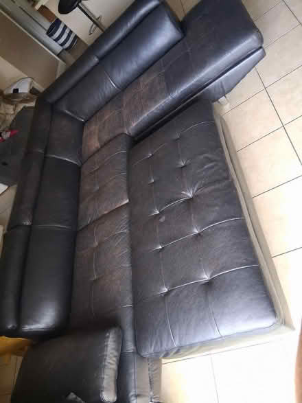 Photo of free Leather couch (Kissimmee fl) #2
