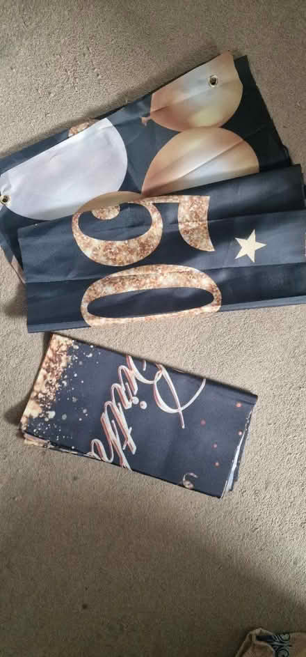 Photo of free X2 50th birthday banners (CO2 Colchester, Mersea Road) #1