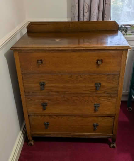 Photo of free 4 drawer , wooden chest of drawers (South reading RG2) #1