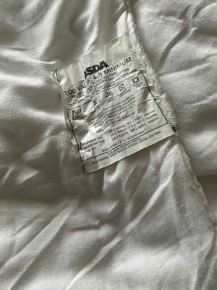Photo of free ASDA 4.5 tog single duvet (Welling DA16) #1