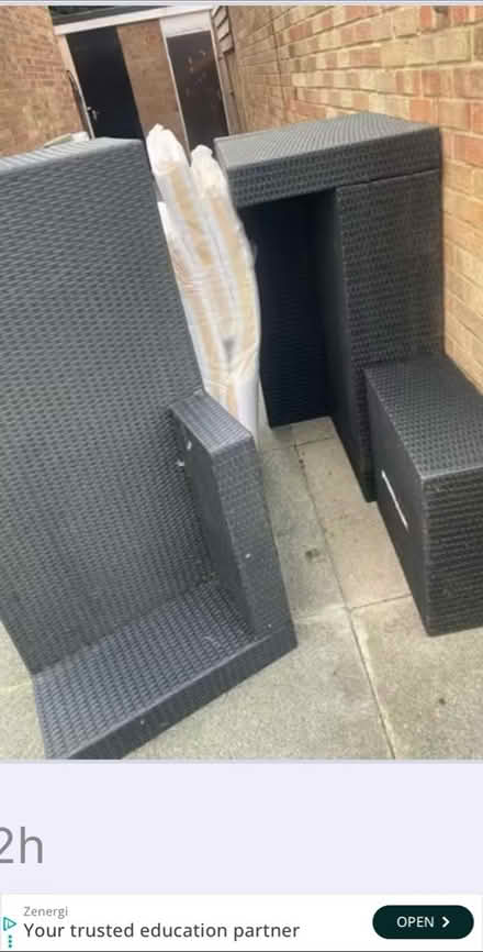 Photo of free Rattan corner sofa (Great Baddow CM2) #1