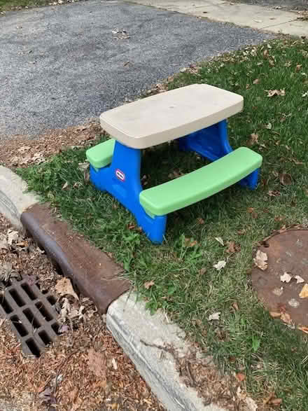 Photo of free Little Tykes picnic table (Whiffen Pl) #1