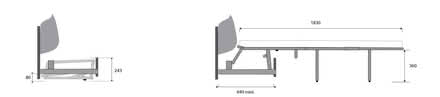 Photo of free Fold-out sofa bed, like new, to go (E9) #1