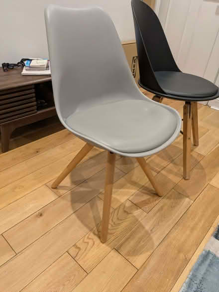 Photo of free Scandi grey dining chairs x2 (Barnsbury N1) #1