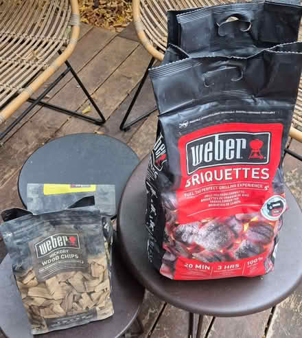 Photo of free Briquettes, wood chips and firelighter (Earls Court SW10) #4