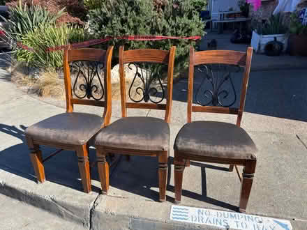 Photo of free 3 Dining Chairs (Cabrillo, N. Fremont) #2
