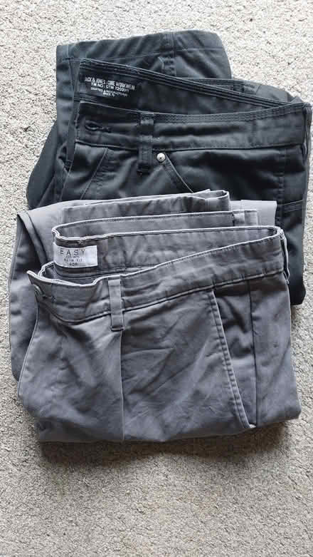 Photo of free 2 pair Men's waist 40 work trousers (St Albans Jersey Farm AL4) #1