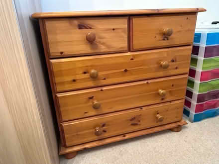 Photo of free Pine chest of drawers (Lymington SO41) #4