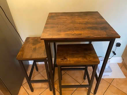 Photo of free Bar table and stools (Monkspath B91) #1