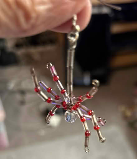 Photo of free Handmade glass bead spider earrings for Hallowe’en (Monks Hill CR2) #4