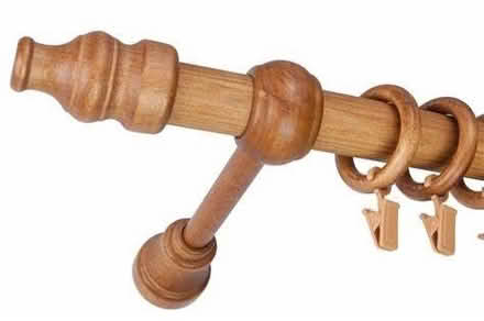 Photo of Wooden curtain poles (Underdale SY2) #1