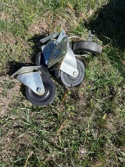 Photo of free Heavy duty wheels (11980 SW Greenwood, Beaverton) #1