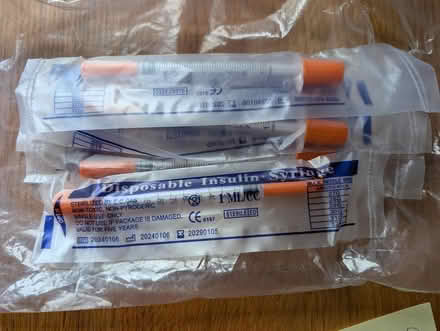 Photo of free Insulin syringes 1ml (Melbourn) #1