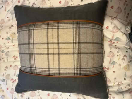Photo of free 2x lovely grey and tartan pillows (Catcliffe S60) #2