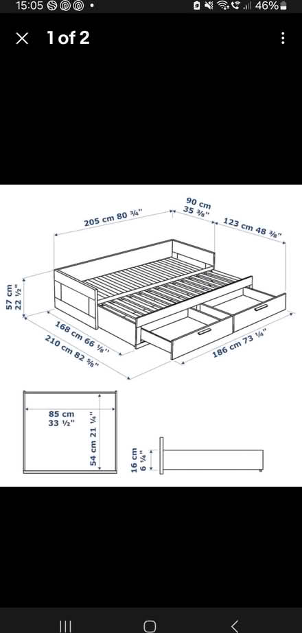 Photo of free Brimnes IKEA day bed (Molesey) #3